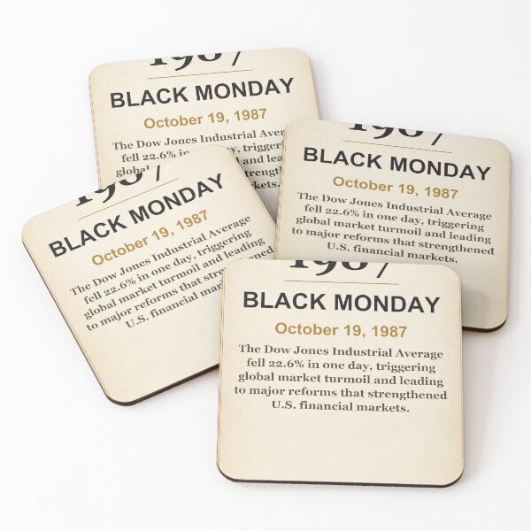 Item preview, America 250 | Black Monday | 1987 designed and sold by ariksworld.