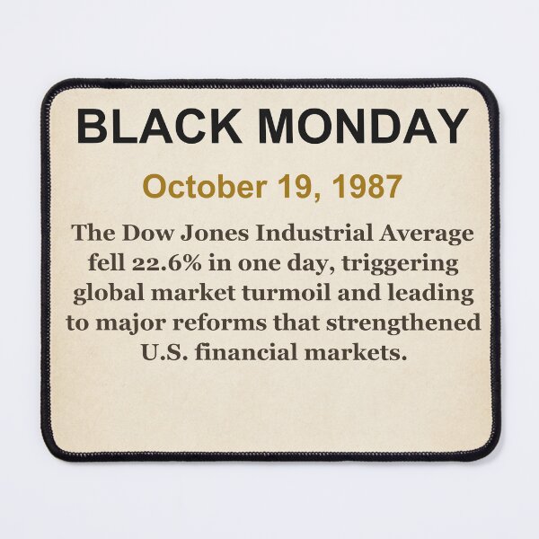Item preview, America 250 | Black Monday | 1987 designed and sold by ariksworld.