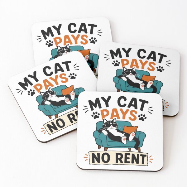 Item preview, My Cat Pays No Rent designed and sold by Myra365Art.