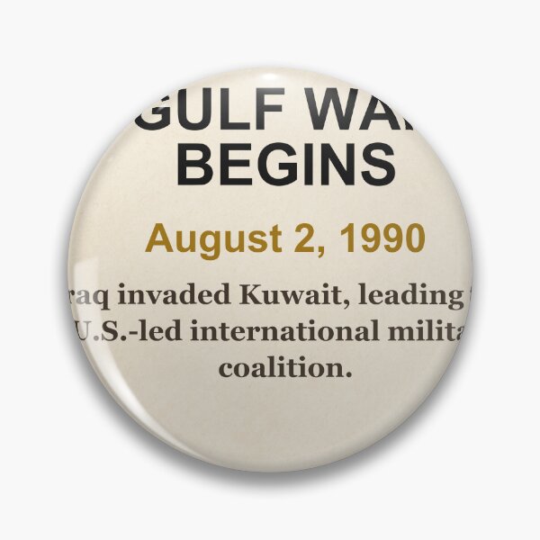 Item preview, America 250 | Gulf War Begins | 1990 designed and sold by ariksworld.