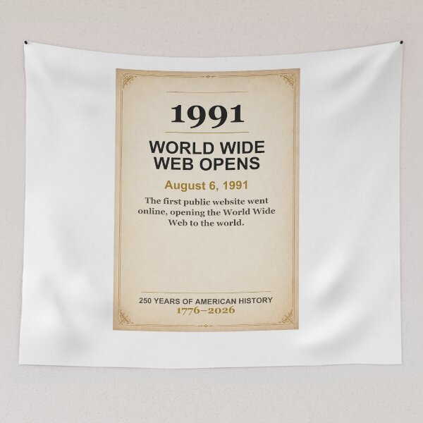 Item preview, America 250 | World Wide Web Opens | 1991 designed and sold by ariksworld.