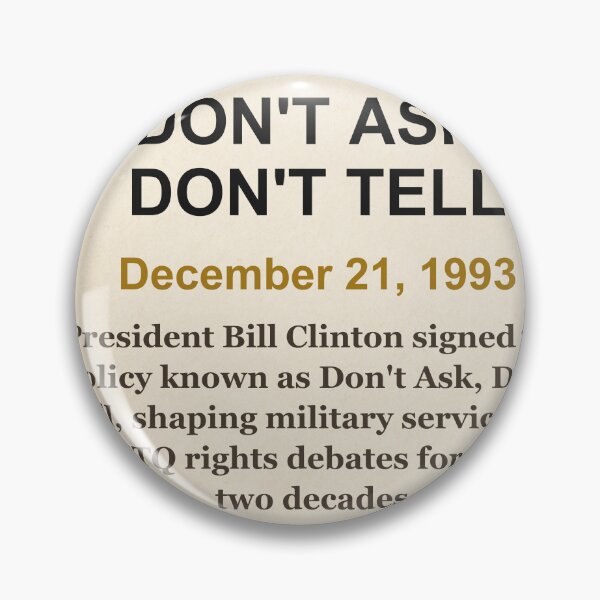 Item preview, America 250 | Don't Ask, Don't Tell | 1993 designed and sold by ariksworld.