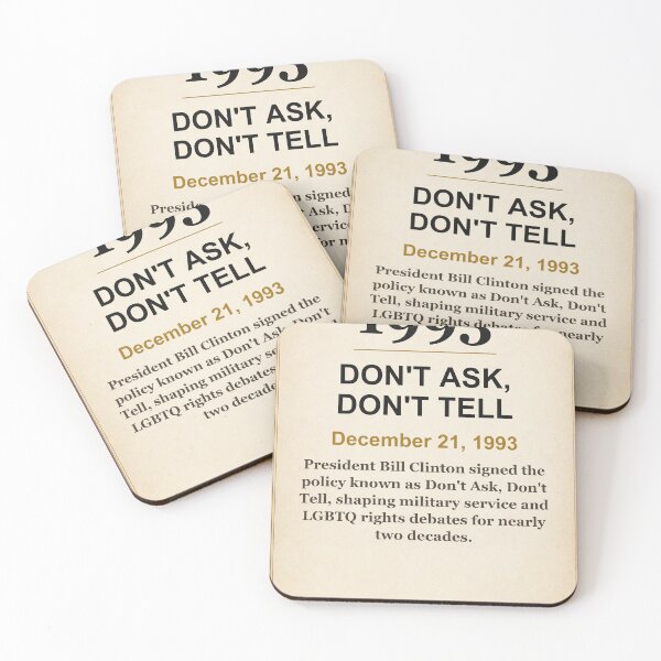 Item preview, America 250 | Don't Ask, Don't Tell | 1993 designed and sold by ariksworld.