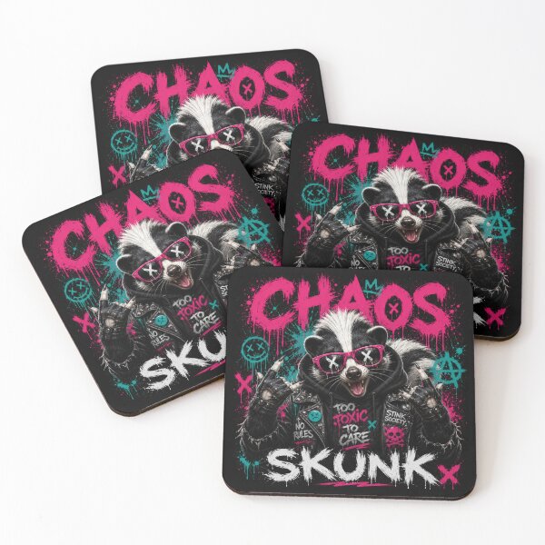 Item preview, Chaos Skunk – Punk Rock Street Art designed and sold by Dogandesighn.