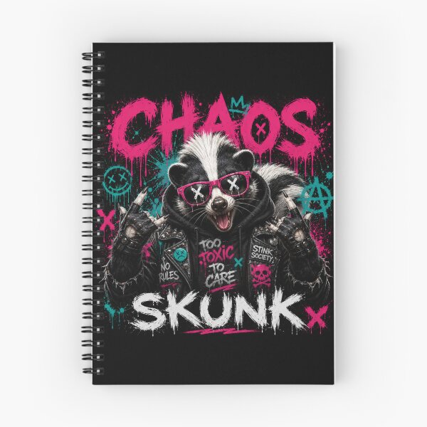 Item preview, Chaos Skunk – Punk Rock Street Art designed and sold by Dogandesighn.