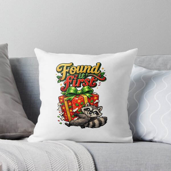 Item preview, Found It First Raccoon Christmas Present designed and sold by DesignsCreative.