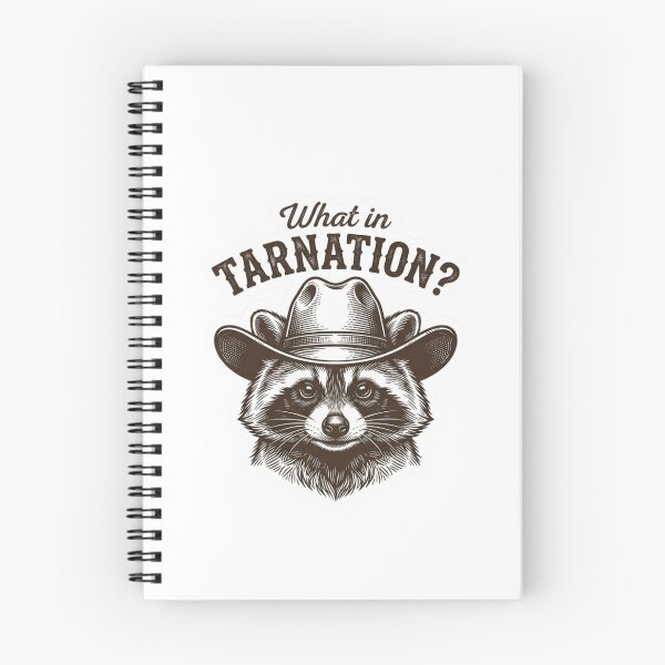 Item preview, What In Tarnation Cowboy Raccoon Funny Retro Western Trash Panda Meme designed and sold by raedattia.