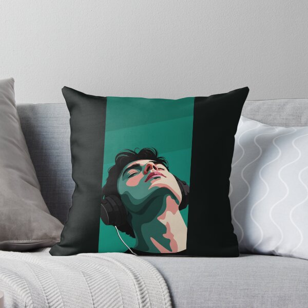 Item preview, Lost in the Music – Modern Minimalist Portrait with Headphones designed and sold by KiraChie.
