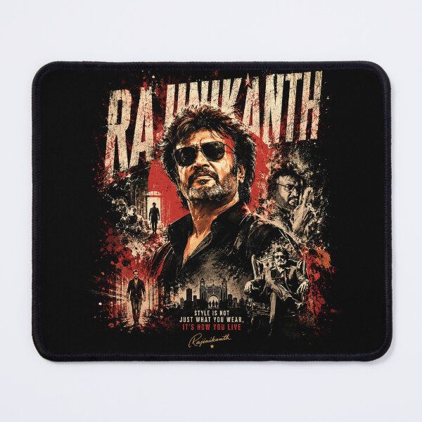 Item preview, Rajinikanth Vintage Action Collage Poster designed and sold by Abidel.