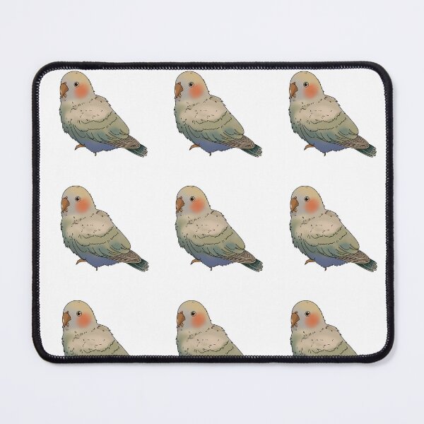 Item preview, Blushing Little Budgie Sticker designed and sold by Kakon-52.