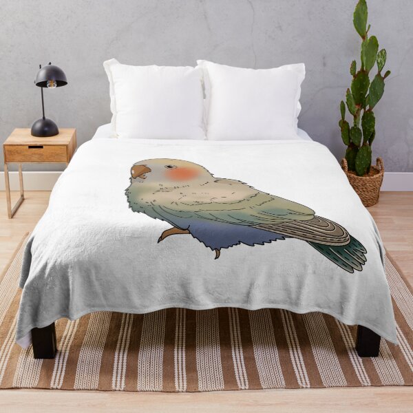 Item preview, Blushing Little Budgie Sticker designed and sold by Kakon-52.