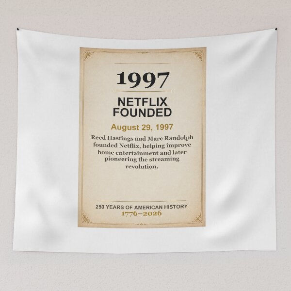 Item preview, America 250 | Netflix Founded | 1997 designed and sold by ariksworld.