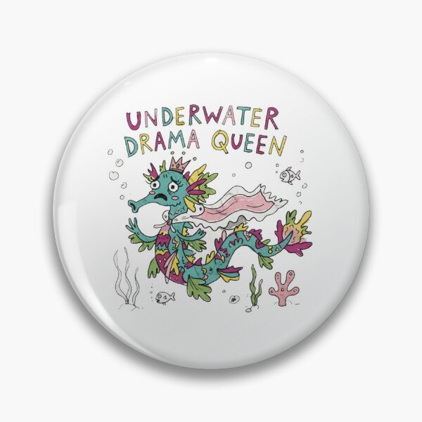 Item preview, Underwater Drama Queen Seadragon Funny Leafy Seadragon Australia Marine designed and sold by Yellowriversss.