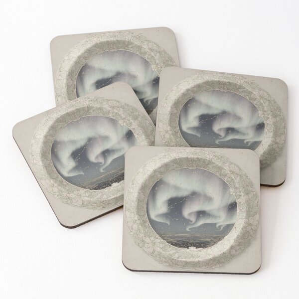 Item preview, Celestial Chart of the Northern Aurora in Gilt designed and sold by PictorialWhimsy.