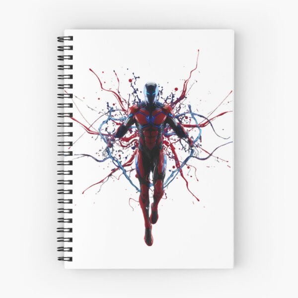 Item preview, Red and Blue Energy Burst Armored Warrior designed and sold by SammerDesign.