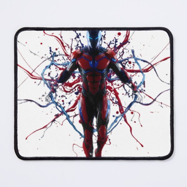 Item preview, Red and Blue Energy Burst Armored Warrior designed and sold by SammerDesign.