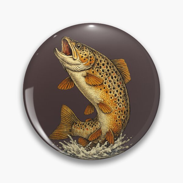 Item preview, Brown Trout Wild Strike designed and sold by KrungiT Design .
