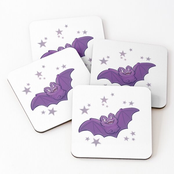Item preview, Cute Flying Purple Bat and Stars Art designed and sold by lilLilaBat.