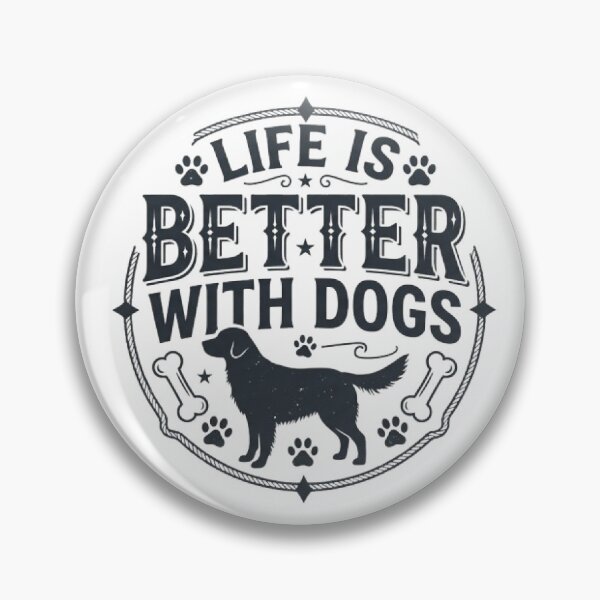 Item preview, Life Is Better With Dogs Vintage Typography T-Shirt | Funny Dog Lover Gift | Retro Paw Print Graphic Tee designed and sold by Faisal  Shah.