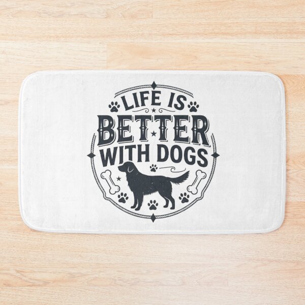 Item preview, Life Is Better With Dogs Vintage Typography T-Shirt | Funny Dog Lover Gift | Retro Paw Print Graphic Tee designed and sold by Faisal  Shah.