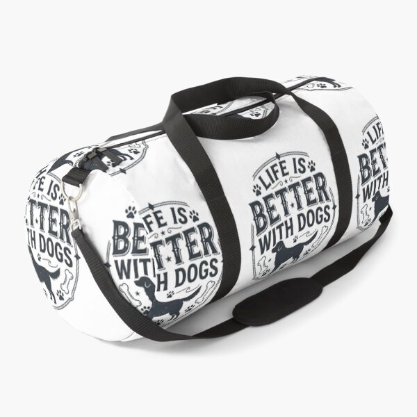 Item preview, Life Is Better With Dogs Vintage Typography T-Shirt | Funny Dog Lover Gift | Retro Paw Print Graphic Tee designed and sold by Faisal  Shah.