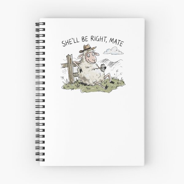 Item preview, She'll Be Right Mate Sheep Funny Aussie Slang Farm  designed and sold by Yellowriversss.