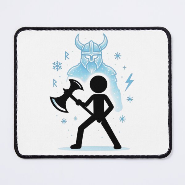 Item preview, Frost Viking Stickman Axe Warrior designed and sold by Interactive-Art.
