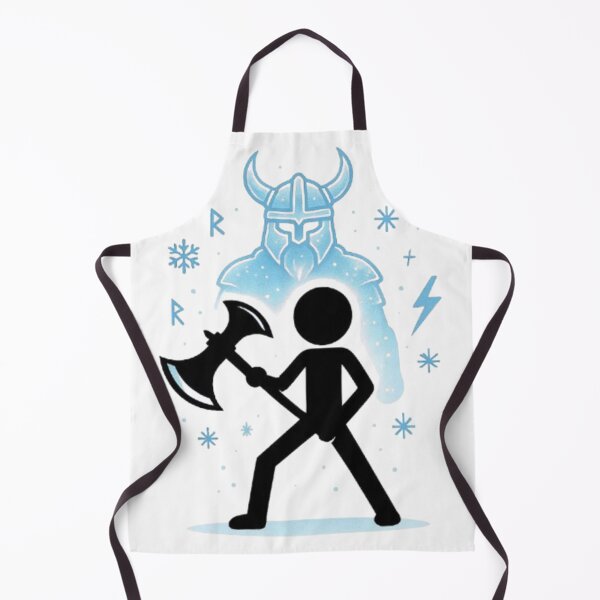 Item preview, Frost Viking Stickman Axe Warrior designed and sold by Interactive-Art.