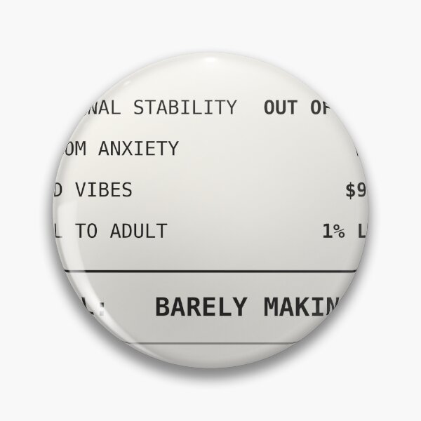 Item preview,  Today's Mood Funny Itemized Receipt Sticker designed and sold by QuirkyCartel.