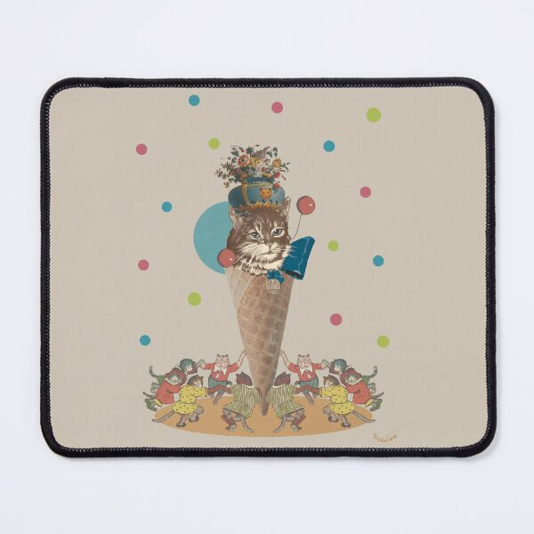 Item preview, Vintage Circus Cat Ice Cream Sundae designed and sold by petchcotch.