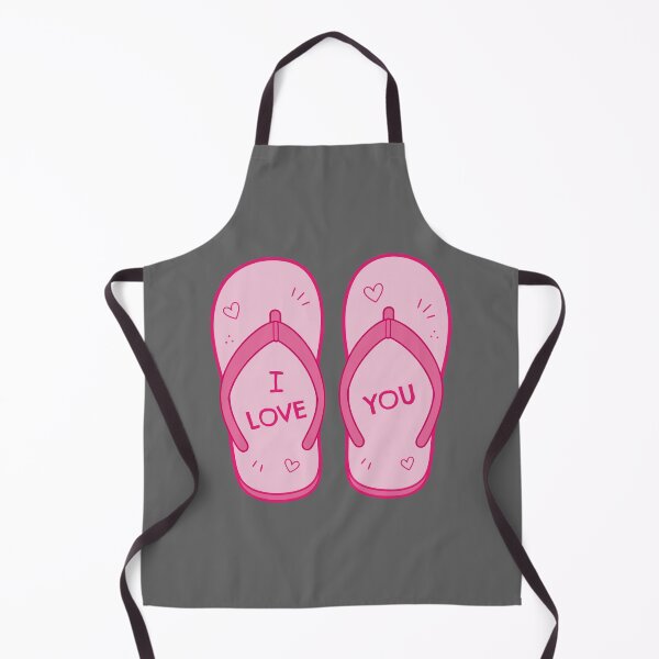 Item preview, Romantic Summer I Love You with Pink Flip-Flops and Hearts designed and sold by charlypicazo.