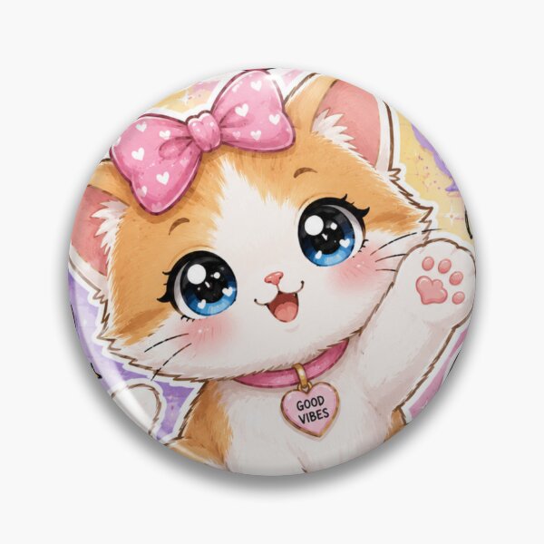 Item preview, Cute Kawaii Cat Sticker | Paws-itive Gen Z Kitty designed and sold by Snikdha.