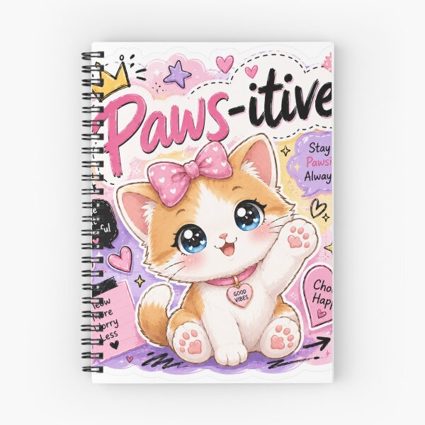 Item preview, Cute Kawaii Cat Sticker | Paws-itive Gen Z Kitty designed and sold by Snikdha.