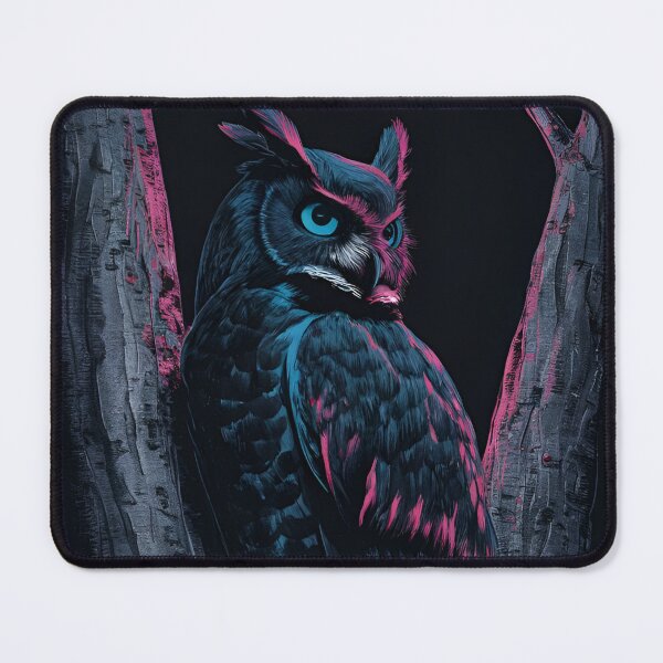 Item preview, Vibrant Nightwatcher The Enigmatic Owl in Neon Shades A Fusion of Nature and Art designed and sold by Matt_Smith.