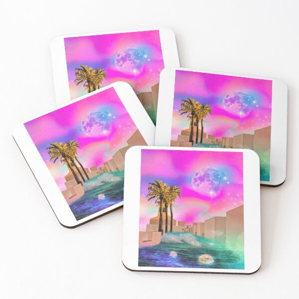 Item preview, Tropical Surreal Nightscape Art designed and sold by ontiverospixels.