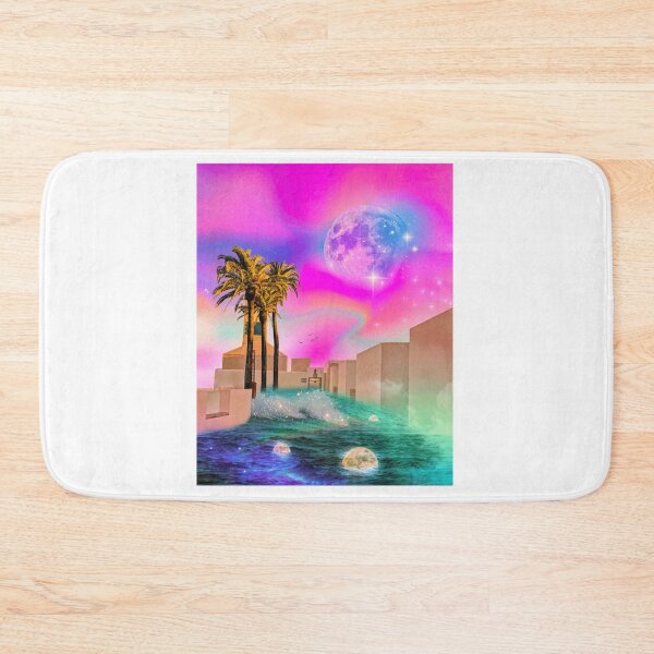Item preview, Tropical Surreal Nightscape Art designed and sold by ontiverospixels.