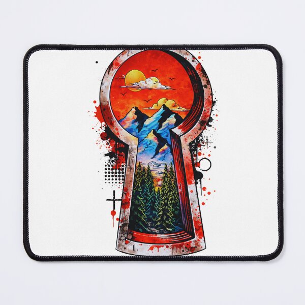 Item preview, Keyhole Mountain Landscape Trash Polka Art designed and sold by Gabe1983.