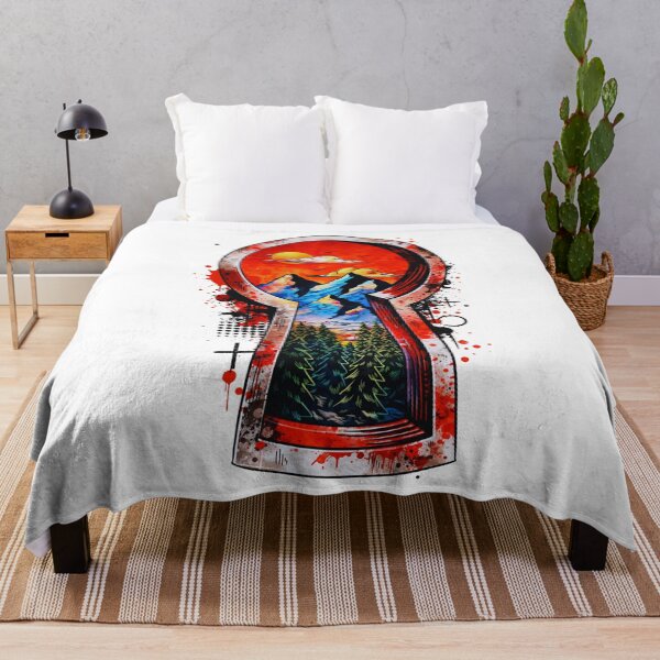 Item preview, Keyhole Mountain Landscape Trash Polka Art designed and sold by Gabe1983.
