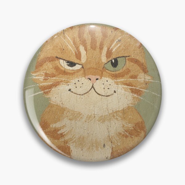 Item preview, Smug Orange Tabby Side-Eye Folk Art designed and sold by PictorialWhimsy.