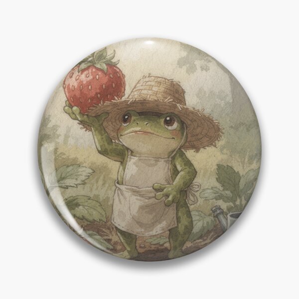 Item preview, Proud Frog Gardener Giant Strawberry designed and sold by PictorialWhimsy.