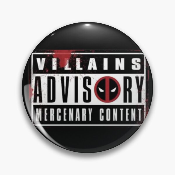 Item preview, Advertencia sobre Deadpool designed and sold by PatchBuddy.lol.
