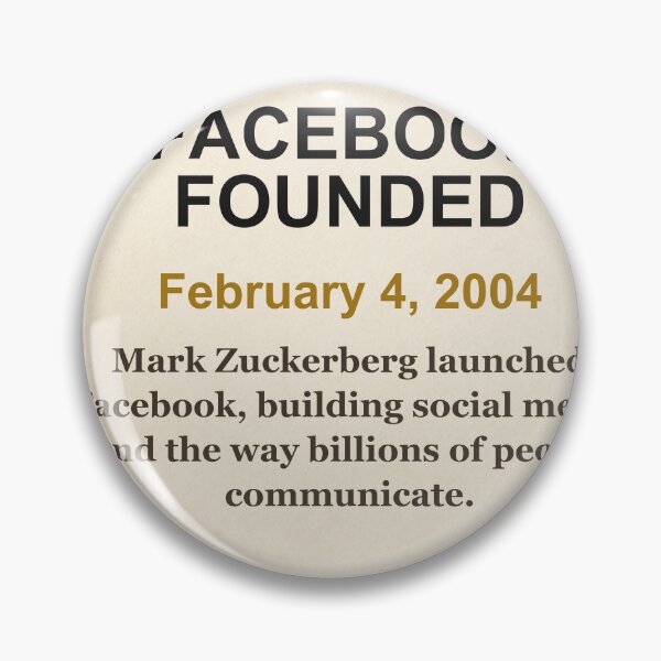 Item preview, America 250 | Facebook Founded | 2004 designed and sold by ariksworld.