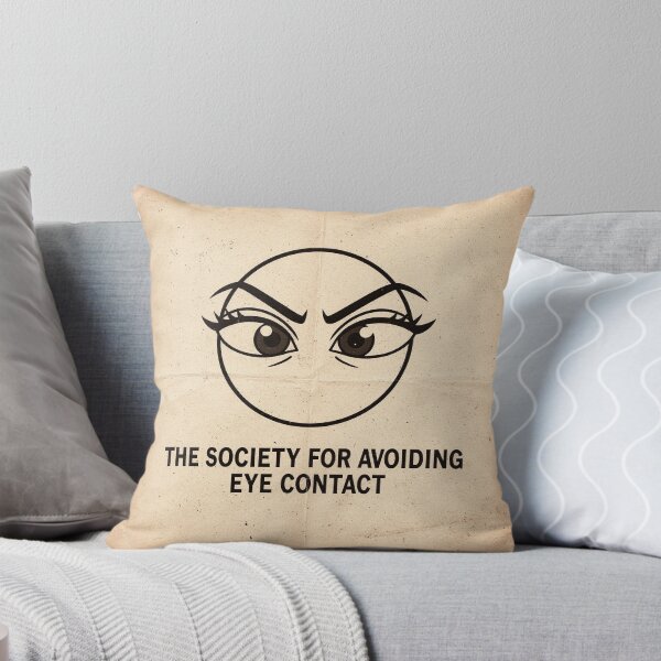 Item preview, Society for Avoiding Eye Contact Retro Poster designed and sold by PictorialWhimsy.