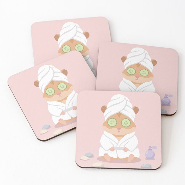 Item preview, Cute Hamster Spa Day with Cucumbers designed and sold by Galistor.