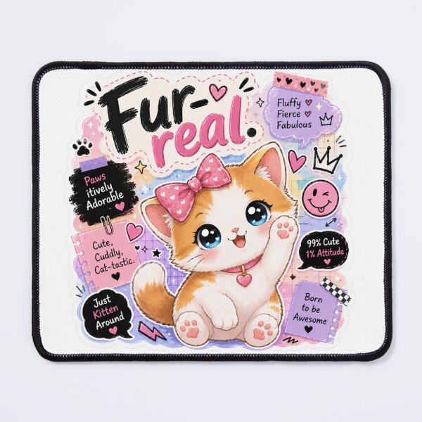 Item preview, Gen Z Cute Cat Sticker | Fur-real Kawaii Baby Kitty designed and sold by Snikdha.
