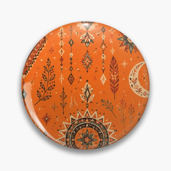 Item preview, Terracota Bohemian Sun and Moon Southwestern designed and sold by JoangRama.