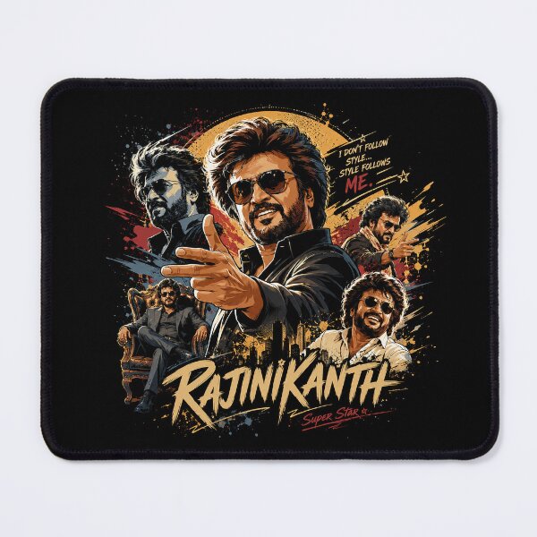 Item preview, Rajinikanth Retro Superstar Collage Poster designed and sold by Abidel.