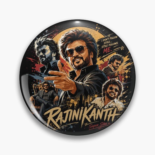 Item preview, Rajinikanth Retro Superstar Collage Poster designed and sold by Abidel.