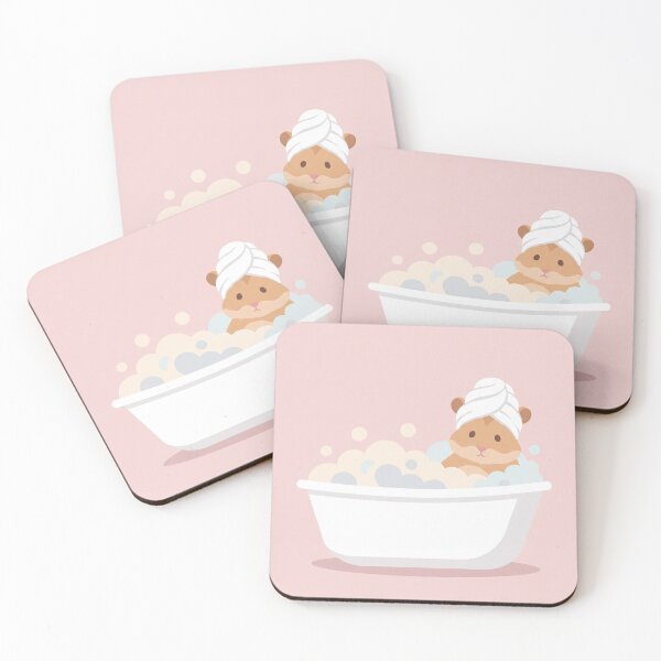 Item preview, Cute Hamster Bubble Bath Bathroom Art designed and sold by Galistor.