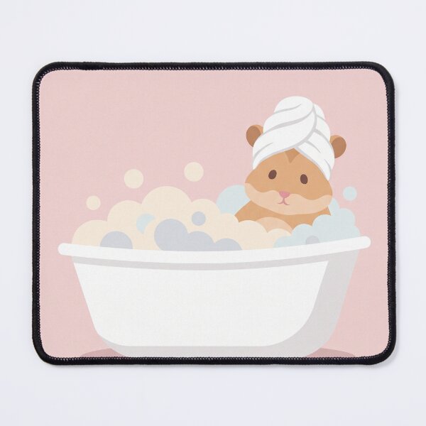 Item preview, Cute Hamster Bubble Bath Bathroom Art designed and sold by Galistor.